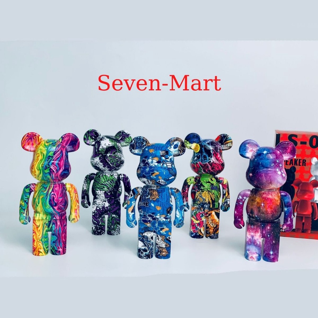 Loa Bluetooth Gấu Bearbrick Di Động Nhỏ Gọn Âm Thanh Đỉnh Màu Sắc Cá Tính