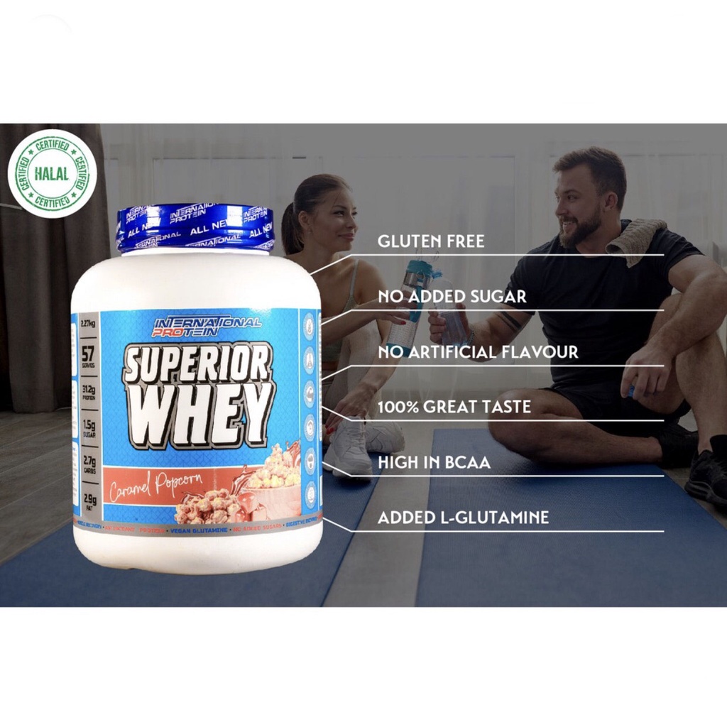 [GIÁ TỐT NHẨT] INTERNATIONAL PROTEIN SUPERIOR WHEY 5LBS | Sữa Dinh Dưỡng Bổ Sung Protein Giúp Tăng Cơ Giảm Mỡ