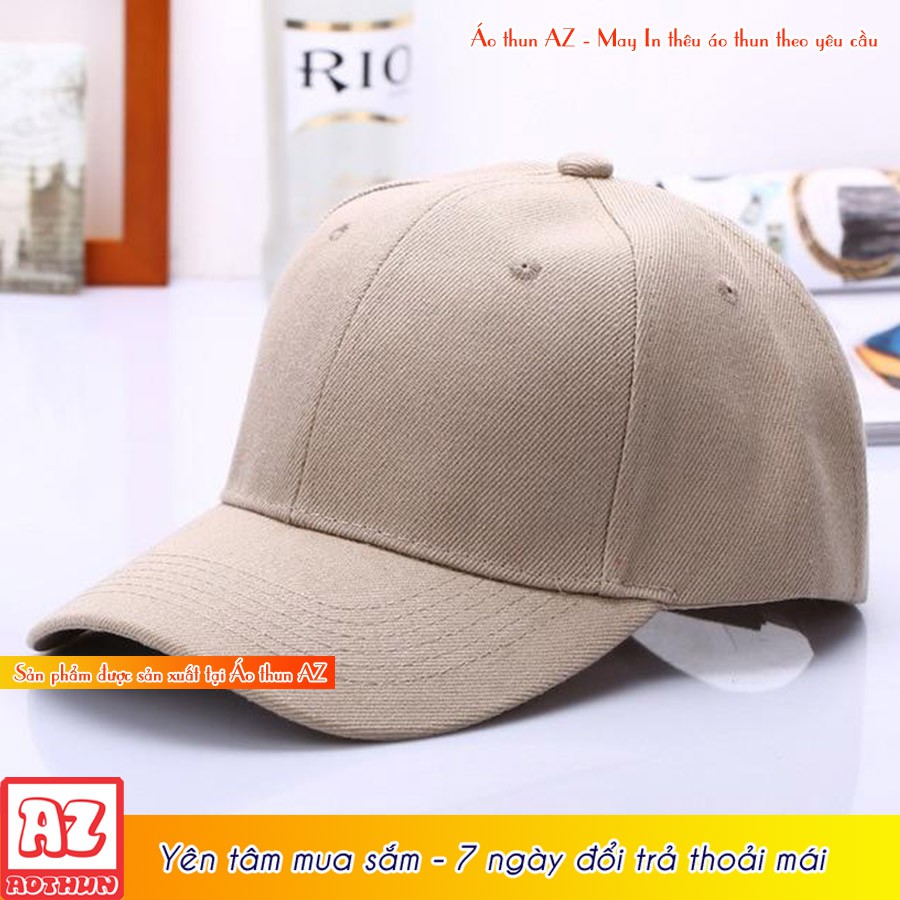 Nón kết nam nữ màu be kem cà phê sữa trơn thời trang