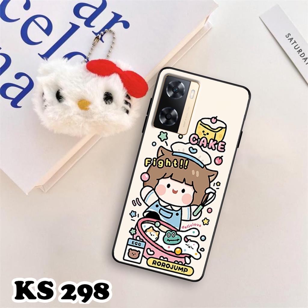 Ốp lưng Oppo A77 - Oppo A77 5G - Ốp in hình Ngân hà &amp; Roro Jumb - Lưng nhám viền TPU