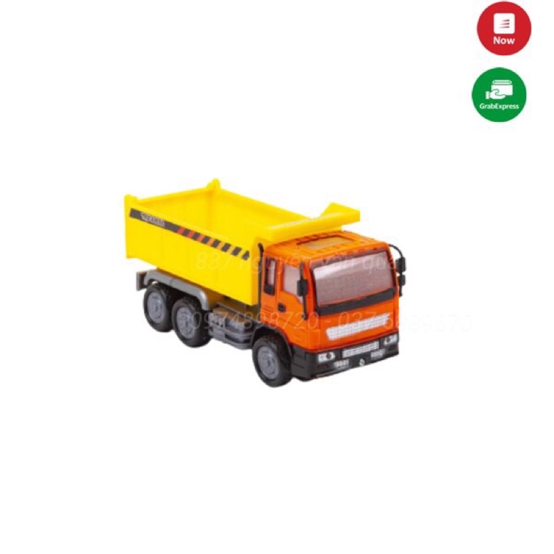Hộp đồ chơi xe công trình chạy pin nhạc xe bê tông, xe tải, xe cẩu