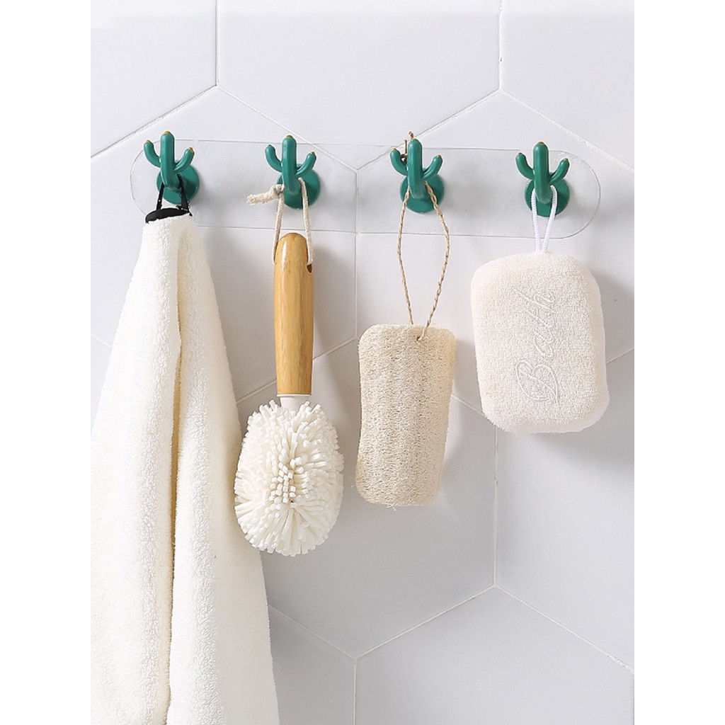 Móc Dán Tường Chịu Lực Siêu Dính Hình Cây Xương Rồng ( loại 1 có hộp)