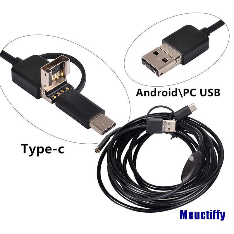 Camera nội soi 3 trong 1 cổng USB type-C ống kính HD Ip68 Ffy 5.5 / 7 / 8mm