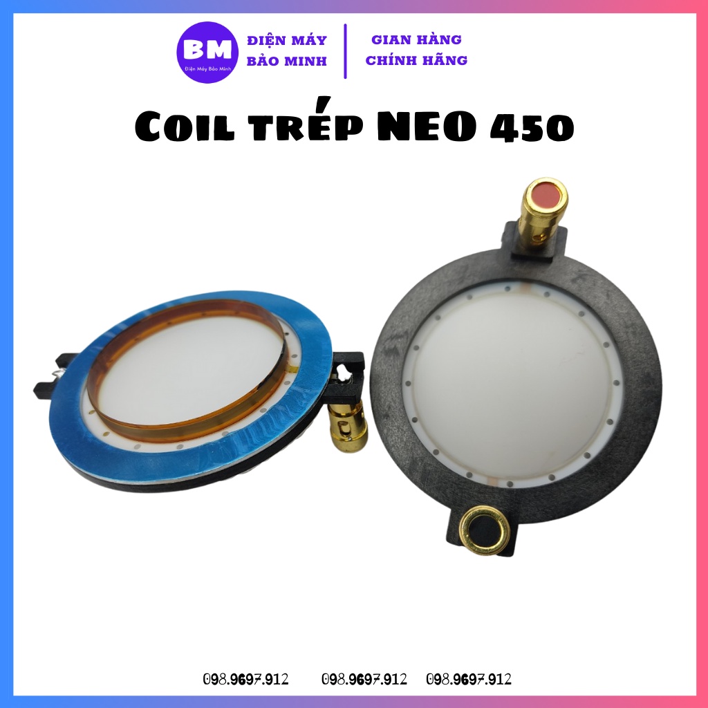 Côn loa treble 450 - Loại côn loa treble cọc nhấn tròn - Coil444neotron