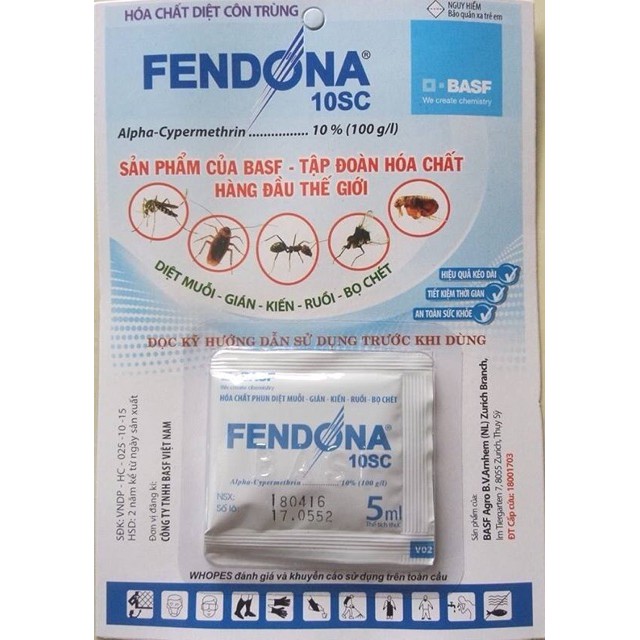 [SIEURE] Fendona 10sc 5ml hàng đẹp, phân phối chuyên nghiệp.