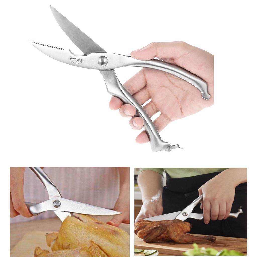 Kéo cắt gà, cắt thức ăn nhà bếp sử dụng thép nguyên khối cao cấp