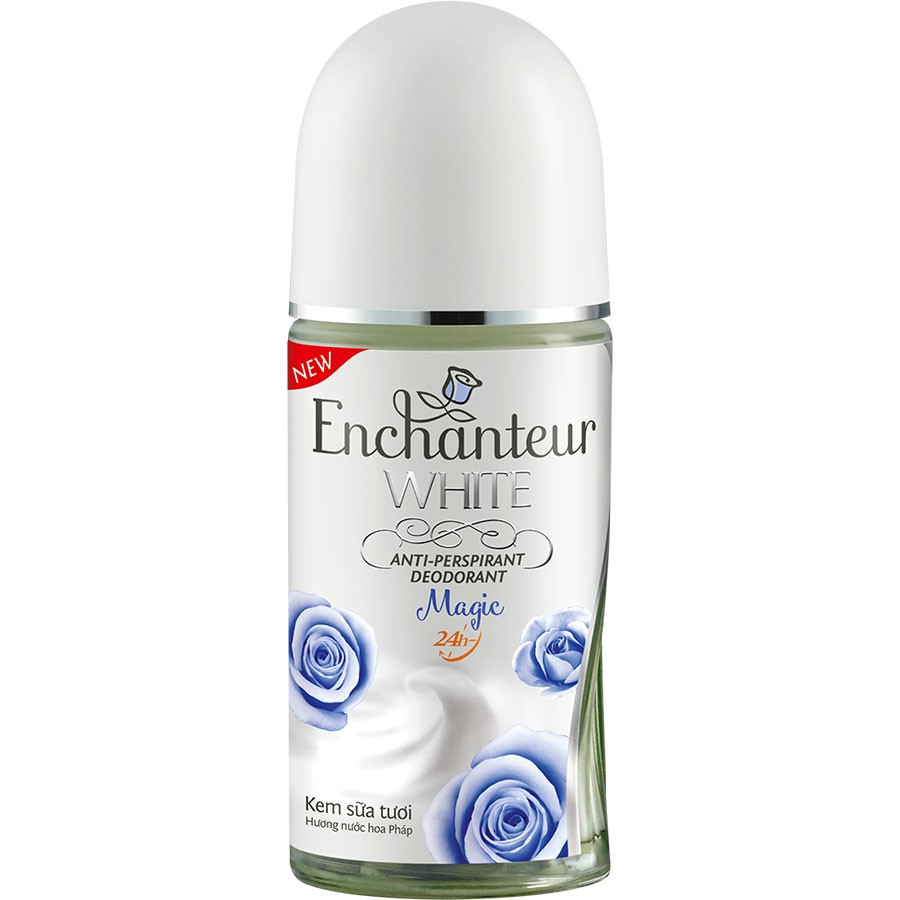 Lăn khử mùi trắng da kem sữa Enchanteur Magic