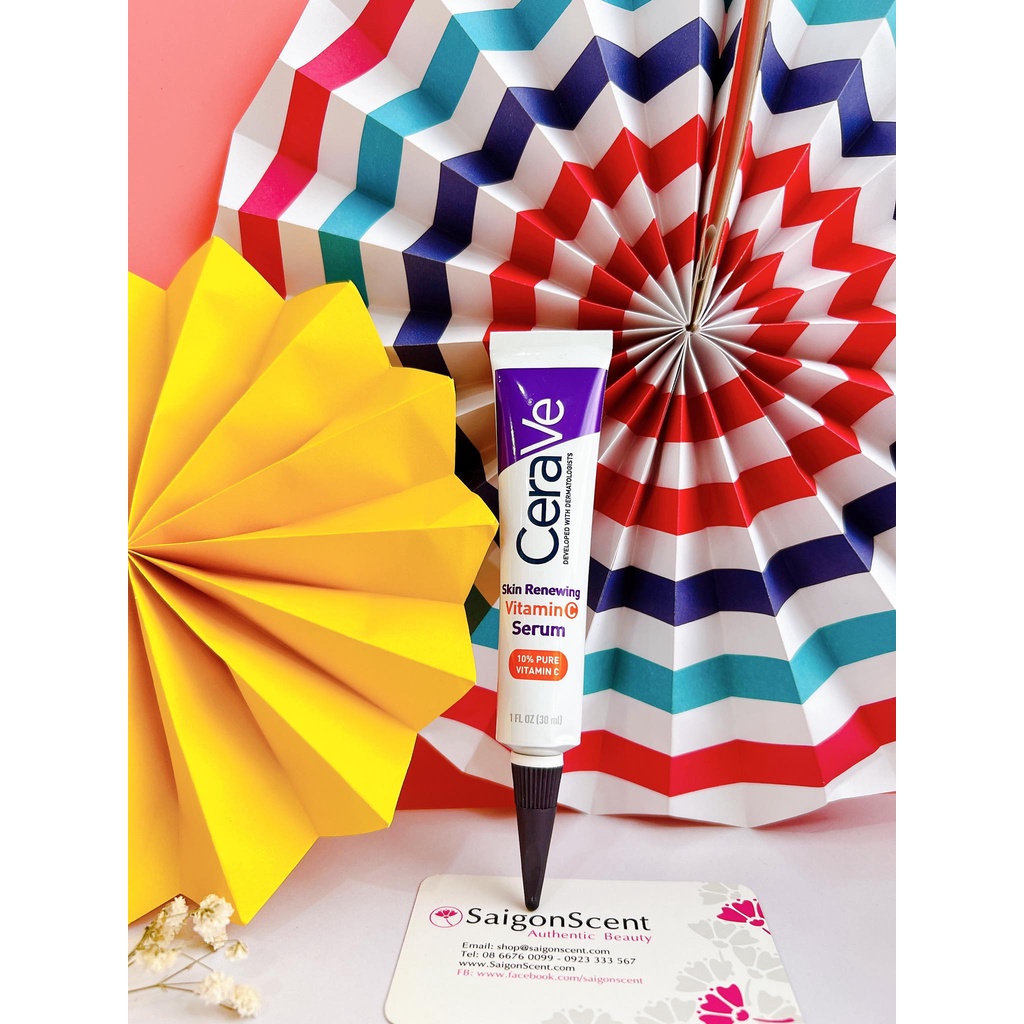 Serum sáng da mờ thâm CeraVe Skin Renewing 10% Vitamin C