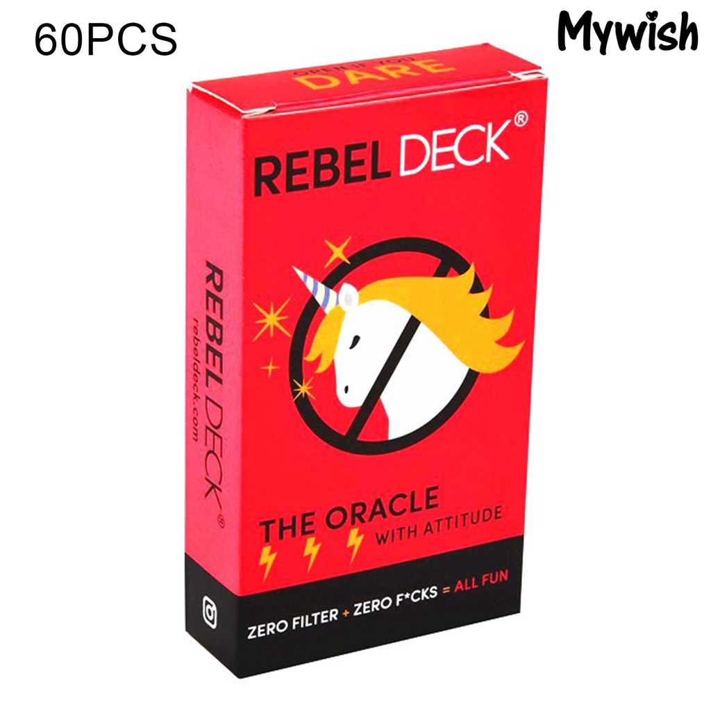 👶👣Bộ 60 thẻ hình Rebel DECK Rebel DECK Unicorn God | BigBuy360 - bigbuy360.vn