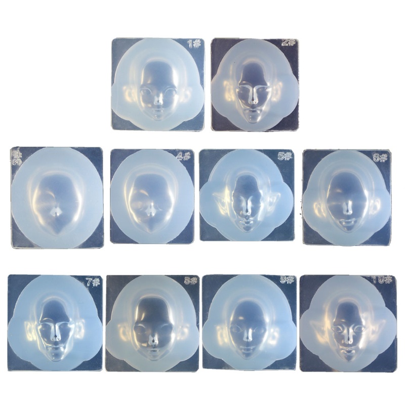 Khuôn Silicone Tạo Hình Mặt Người 3d Làm Đồ Thủ Công Diy