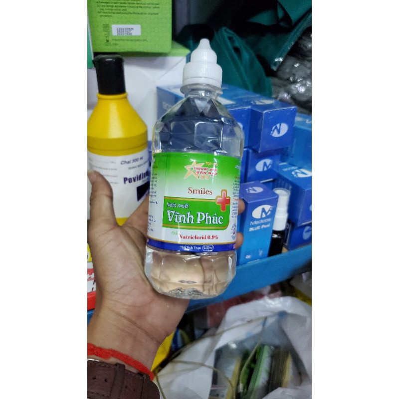 Nước muối sinh lý dùng trong spa thẩm mỹ (500ml)