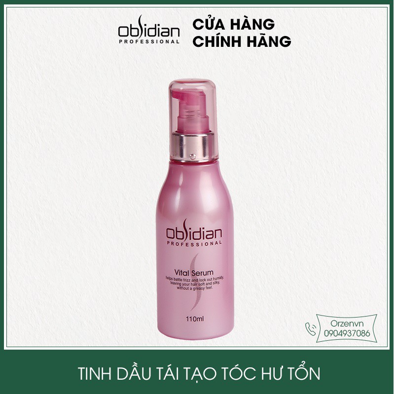 Tinh dầu dưỡng tóc uốn thơm lâu mềm mượt Obsidian Vital Serum Hàn Quốc chính hãng 110ml