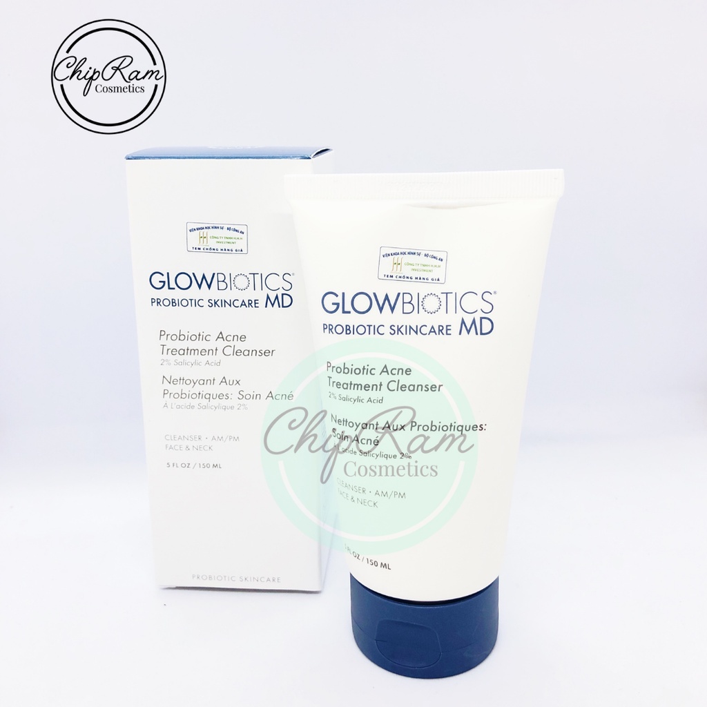 SỮA RỬA MẶT CHO DA DẦU MỤN GLOWBIOTICS PROBIOTIC ACNE TREATMENT CLEANSER 150ML
