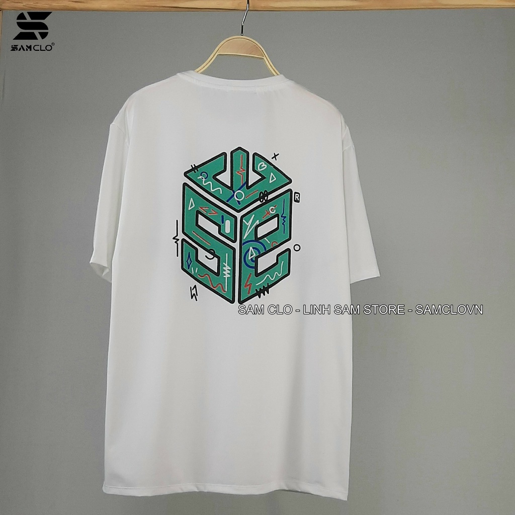 Áo thun tay lỡ nam nữ SAM CLO phông form rộng dáng Unisex - Ulzzang mặc cặp, nhóm, lớp in hình LOGO CHỮ SWE