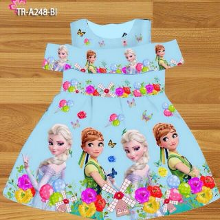 Đầm rớt vai elsa