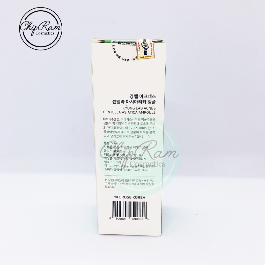 TINH CHẤT SERUM GIẢM MỤN KYUNGLAB ACNES CENTELLA ASIATICA AMPOULE 50ml