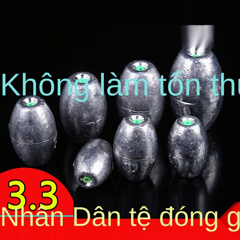 ▼▫Five 10 câu cá bè dây không chấn thương, cọc biển, móc nổ câu cá Đài Loan lõi rỗng dài, câu chì chìm câu cá