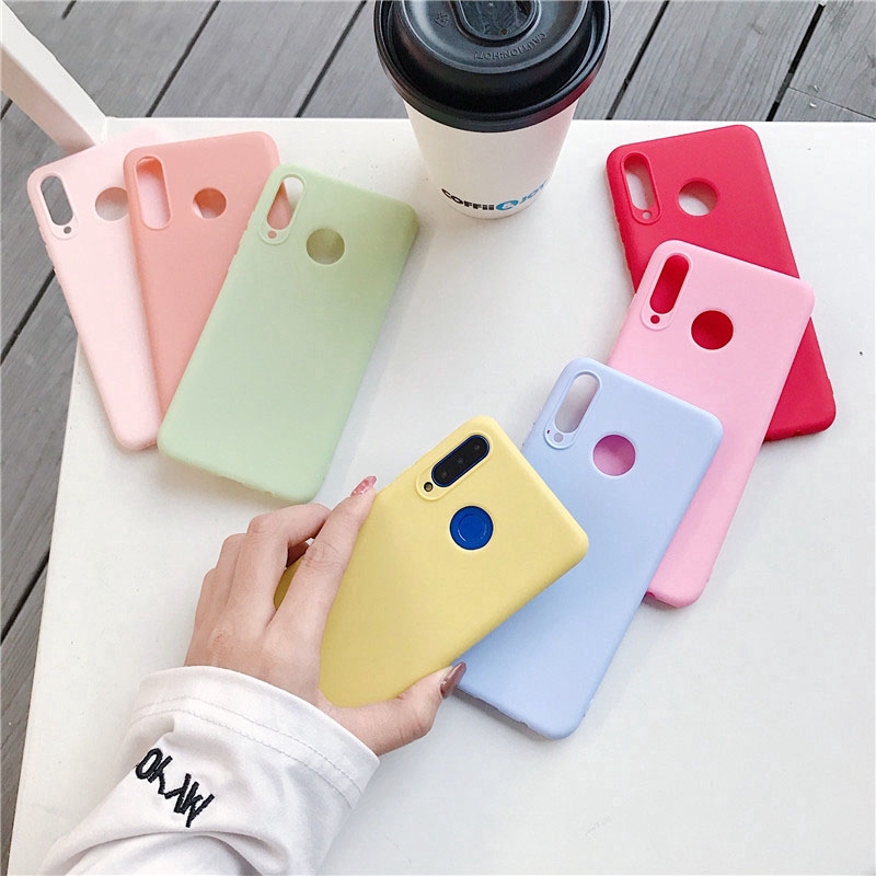 Huawei Honor Play 3 Honor 9 Lite 9i 9N Case Silicon Couple Cute Candy Color Soft TPU Cover Casing