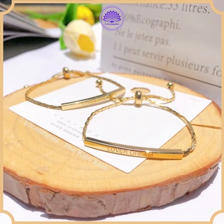 Vòng Tay Nữ LOVER DREAM Lắc Tay Tình Yêu Dây Rút Mạ Vàng 18K Phong Cách Hàn Quốc I ACCESSORIES