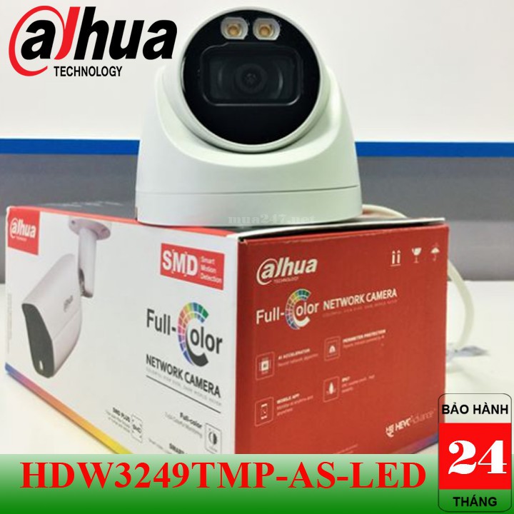 Camera Giám Sát, Camera IP DAHUA DH-IPC-HDW3249TMP-AS-LED 2.0 Megapixel hàng chính hãng DSS