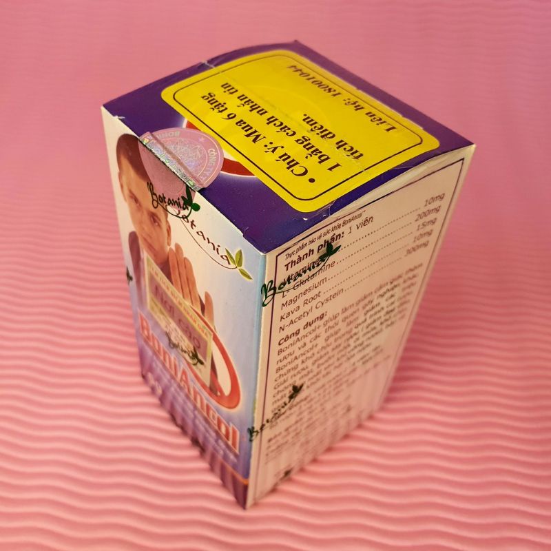 Viên uống hỗ trợ cai rượu BONIANCOL- Nhập khẩu từ Canada - Lọ 60 viên