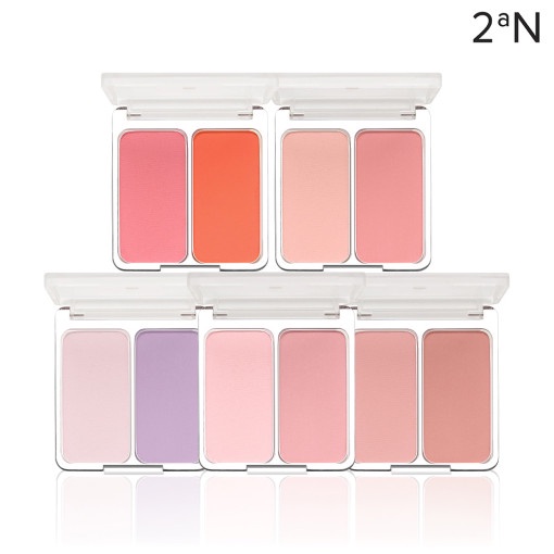 Bảng phấn má hồng 2 ô 2aN Dual Cheek Blusher 9g