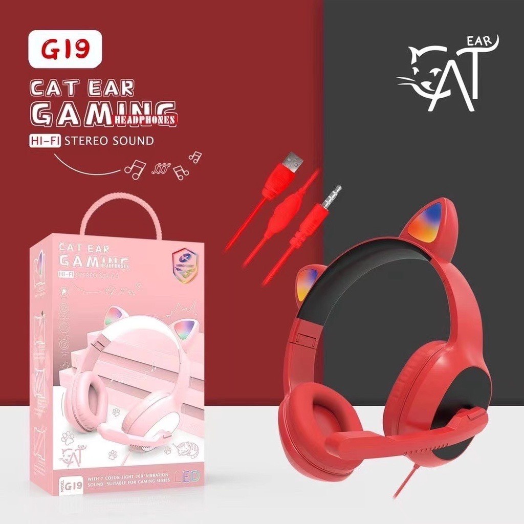 Tai Nghe Gaming Có Mic Mèo,Nghe Nhạc Cực Hay Chơi Game Cực Đã.