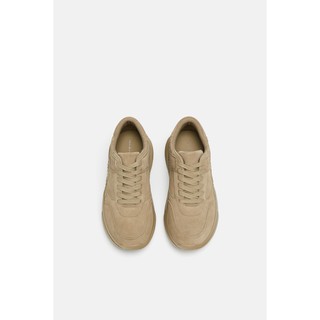 Giày thể thao da lộn đế bánh mì ZARA authentic