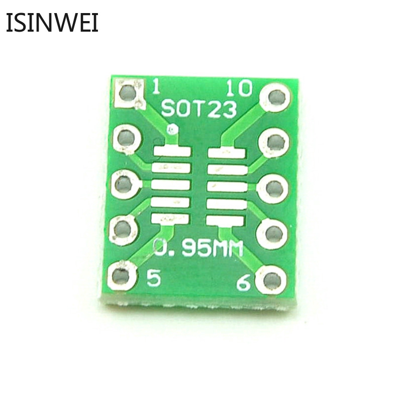 Set 20 bảng điều hợp sot23 sop10 msop10 umax sang dip10 smd sang dip 0.5mm/0.95mm pcb