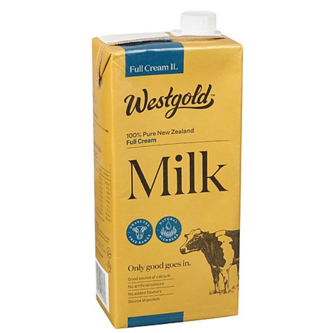 Sữa Tươi Nguyên Kem WestGold FULL CREAM 1L - Nhập Khẩu Newzeland
