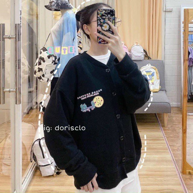 Áo Sweater Nữ Nam - Áo Khoác Nỉ Unisex HD022 Siêu Hot 2 Màu | BigBuy360 - bigbuy360.vn