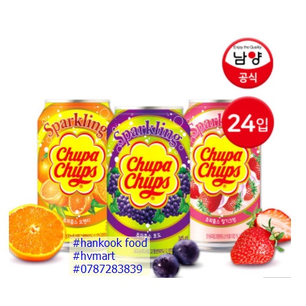 [Hàng Hot] Nước Soda Chupachups Hàn quốc. Nhiều Hương Vị Thơm Ngon