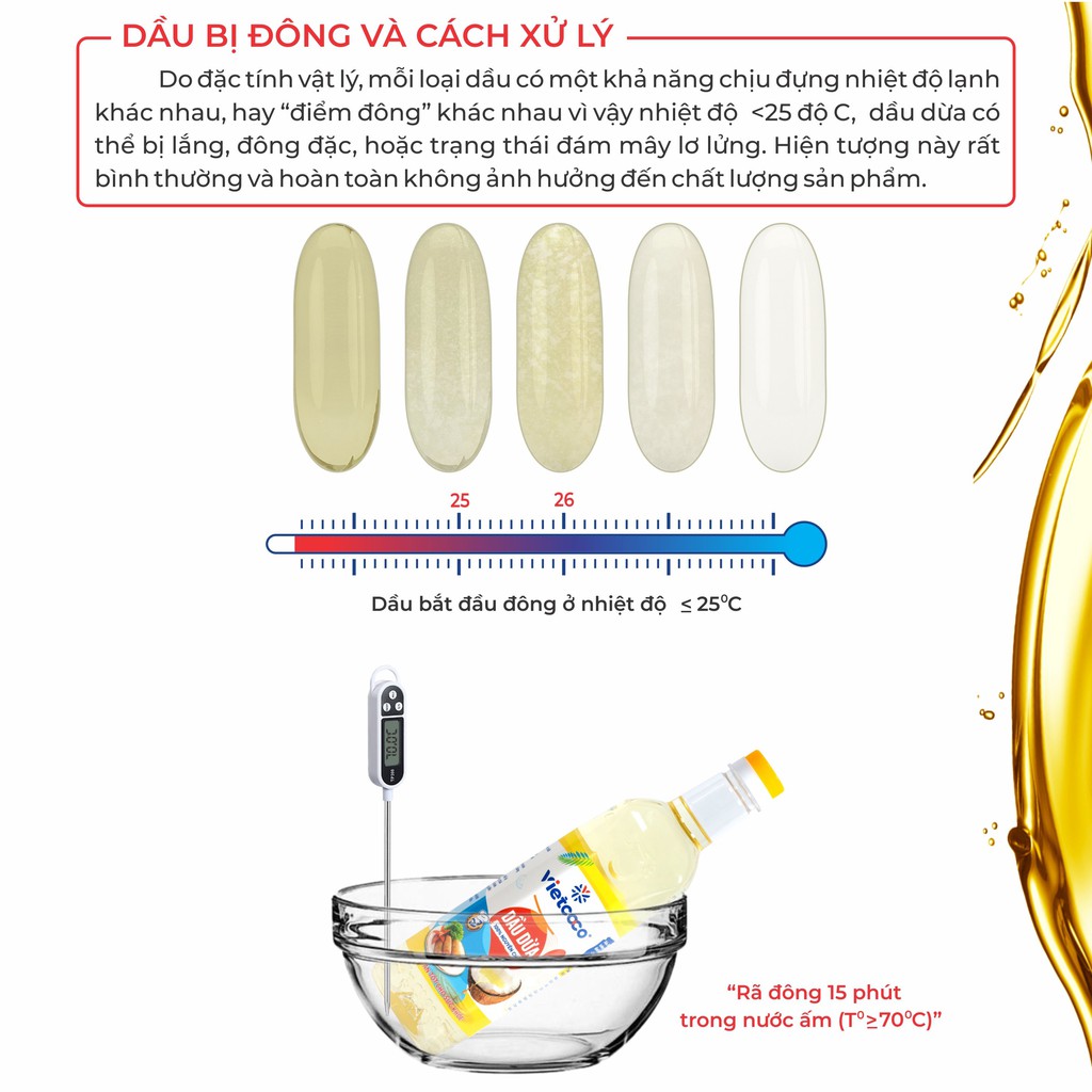 Dầu dừa (100% nguyên chất) chai 1 lít