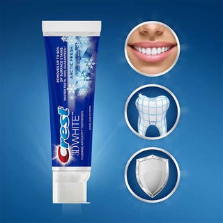 Kem Đánh Răng Trắng Sáng Crest 3D White - Mỹ