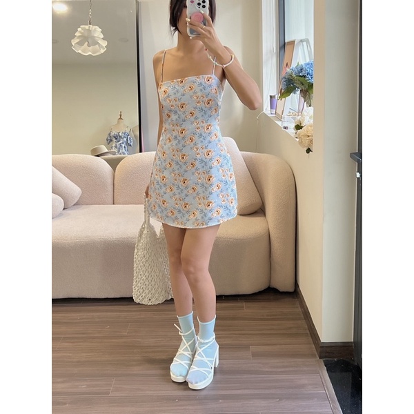 Đầm lụa 2 dây