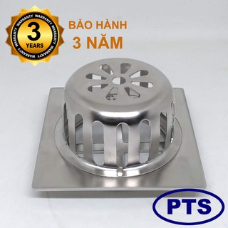 Phễu thu, quả cầu chắn rác ban công, sân thượng Inox 304 cho ống Ø110, Ø114