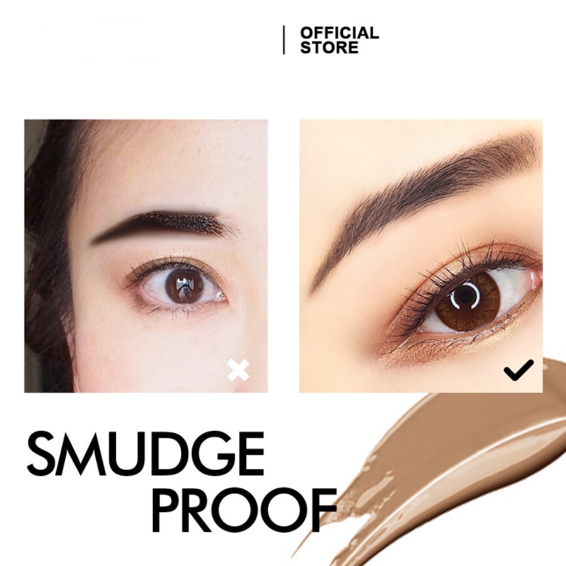 Neon074 Chì kẻ mày trang điểm chân mày lông mày - Mascara tự nhiên không thấm nước lâu dài cho phụ nữ
