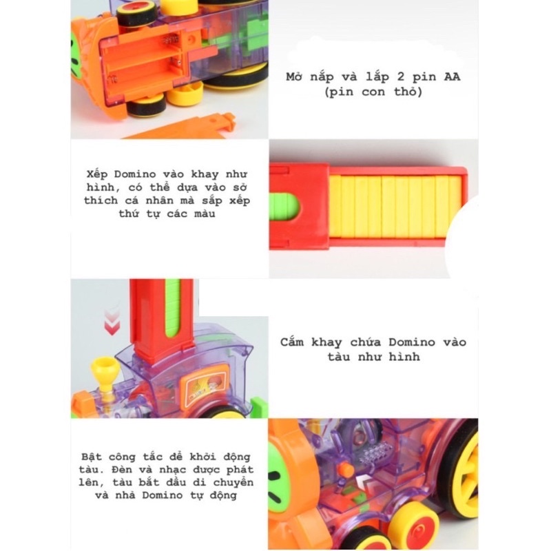 ĐỒ CHƠI TÀU HOẢ XẾP DOMINO/ĐỒ CHƠI THÔNG MINH/BÉ THOẢ SỨC SÁNG TẠO