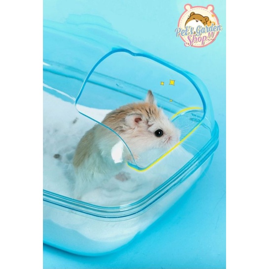 Nhà tắm mika big size cho hamster, đuôi mập...