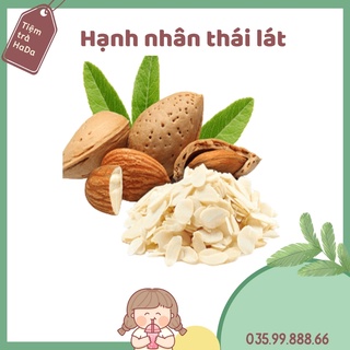 Hạnh nhân thái lát Mỹ làm chè khúc bạch