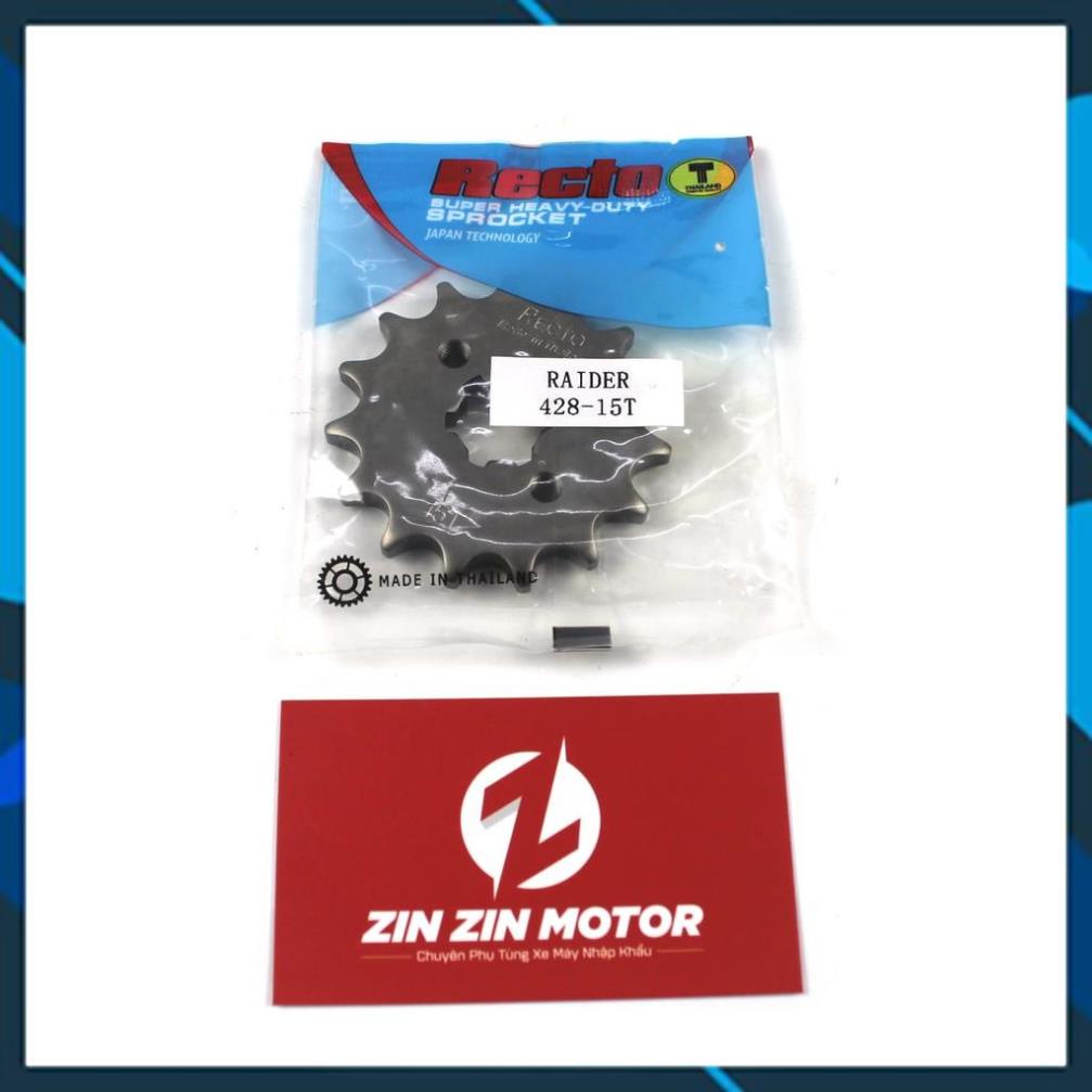Nhông Recto 15T Cho Satria Fi, Raider Fi, GSX S150, GSX R150 - Zin Zin Motor ( Có Hàng Sắn )