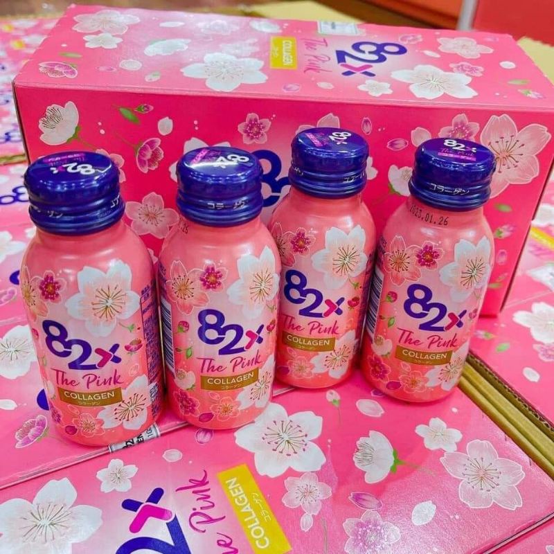 Collagen 82X The Pink nước uống đẹp da Nhật Bản