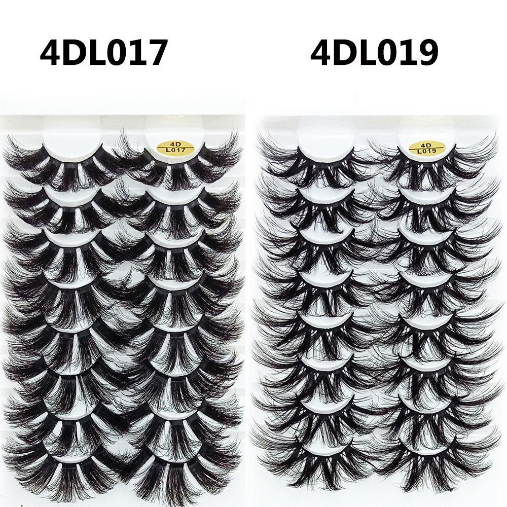 Set 8 Cặp Lông Mi Giả SKONHED Dài 25mm Handmade Dành Cho Trang Điểm Làm Đẹp