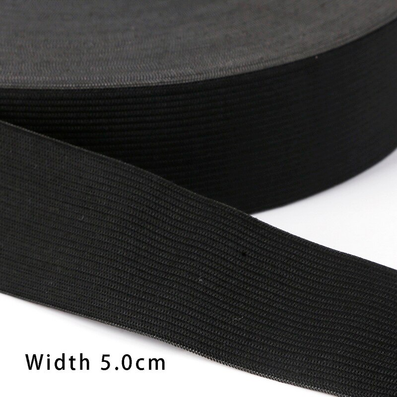 Dây co giãn màu trắng / đen với chiều rộng 0.6-5cm dài 5 yards đa năng chuyên nghiệp