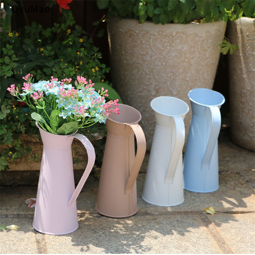 Bình Hoa Bằng Thiếc Kích Thước 20cm Dùng Trang Trí Nhà Cửa / Tiệc Cưới