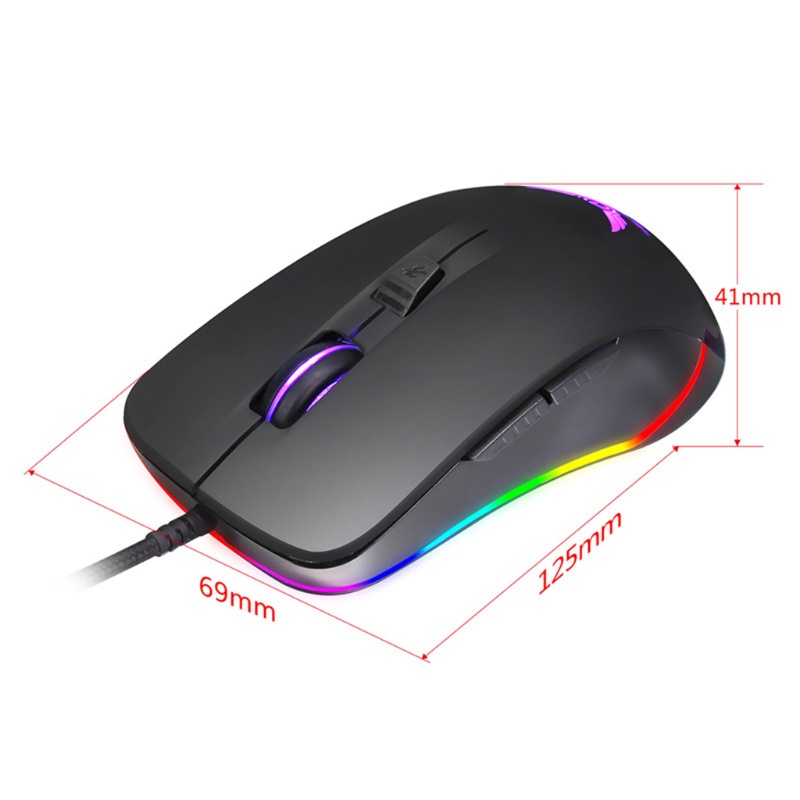 Chuột Quang Chơi Game 4800 DPI Tốc Độ Cao Có Dây