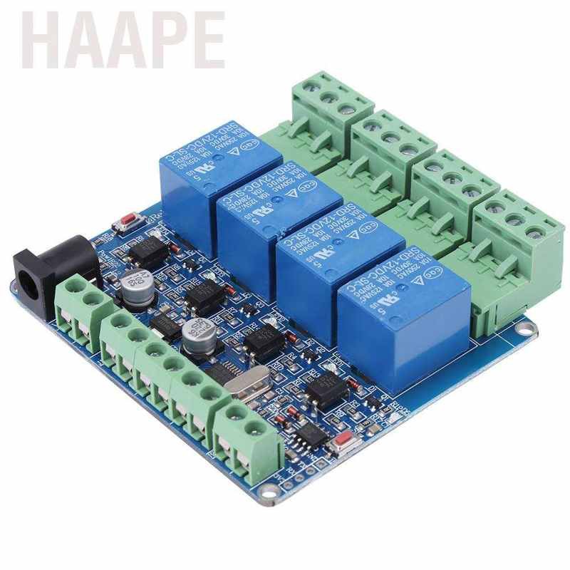 Bảng Mạch Rơ Le Haape Dc 12v 4 Kênh Stm 8 S 103 F 3 Micro-contler Rs 485