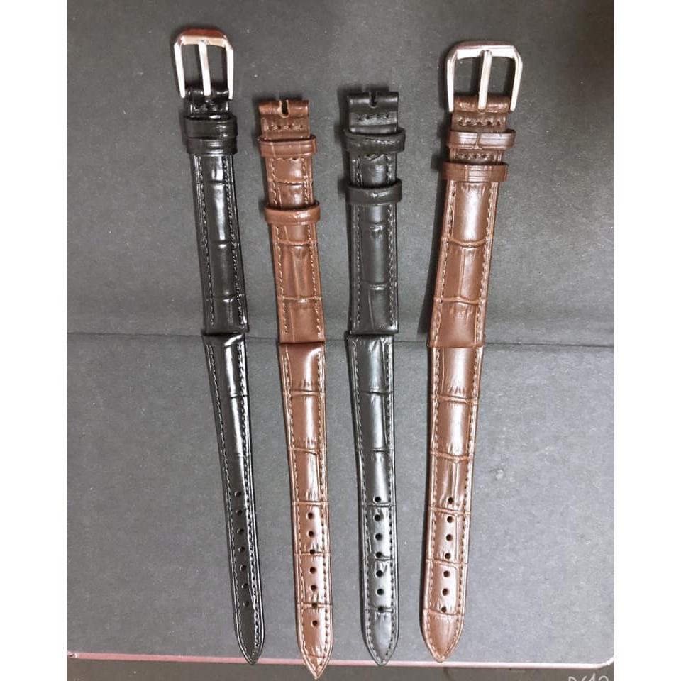 Dây da đồng hồ nam nữ  dây da hãng aono 12/14/16/18/20/22