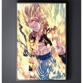 TRANH CANVAS ANIME DRAGON BALLS treo tường in theo yêu cầu - Gogeta 6