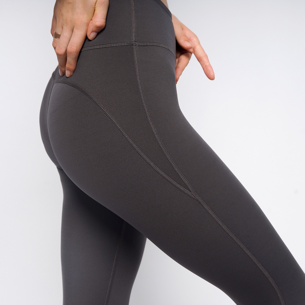 Quần tập gym yoga nữ cạp cao Runnavy by Carasix WLF65, quần legging nữ nâng mông tôn dáng